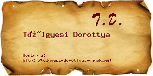Tölgyesi Dorottya névjegykártya